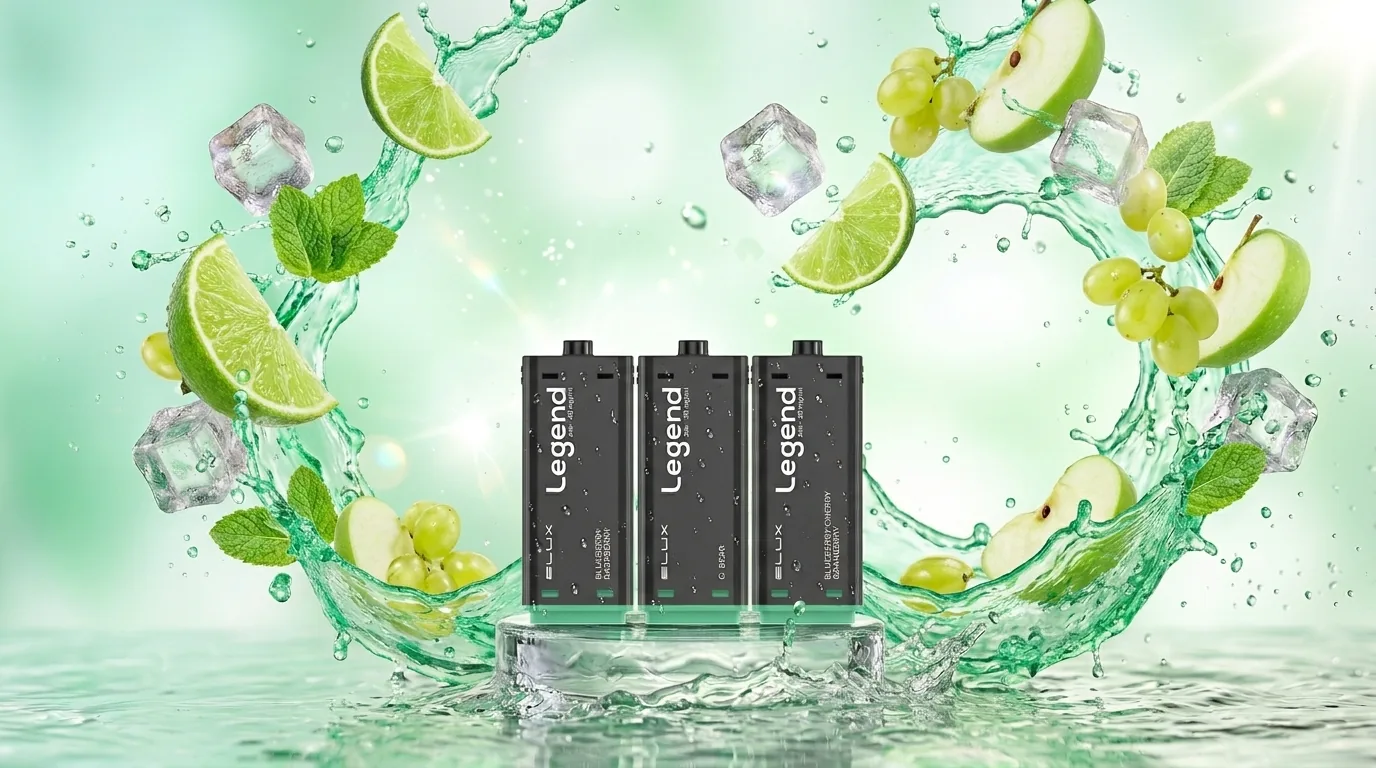 Prefilled replacement pods with lime splash