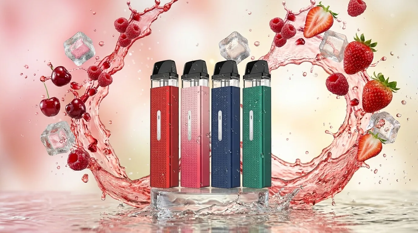 Refillable pod kits with cherry splash